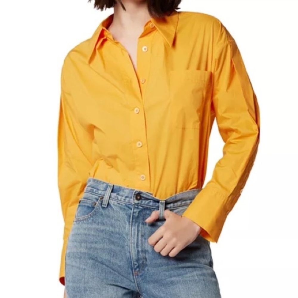 🤎EquipmentSergine Cotton Pleated Drop Shoulder Shirt XS oversized Lagenlook